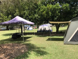 basin campground campsite set up service