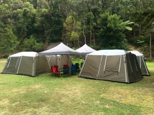 ECOTREASURES assisted camping set up basin campground