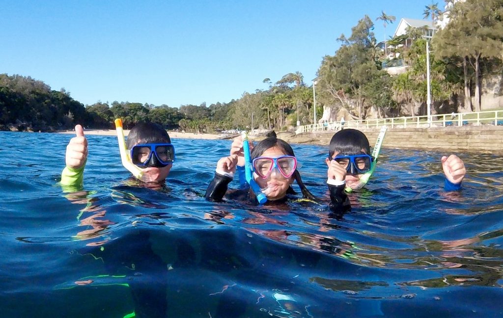 snorkel in beautiful manly